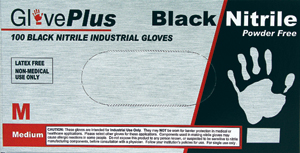 XX-Large Black Nitrile Gloves