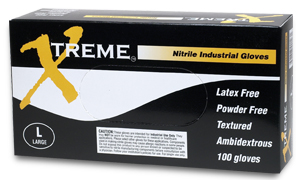 XX-Large Blue Nitrile Gloves