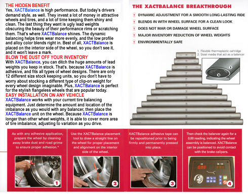 xact balance sizes pictures